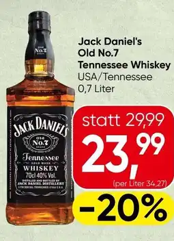 Spar Jack Daniel's Old No.7 Tennessee Whiskey Angebot