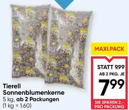 Maximarkt Tierell Sonnenblumenkerne Angebot
