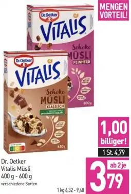 Sutterlüty Dr. Oetker Vitalis Müsli Angebot