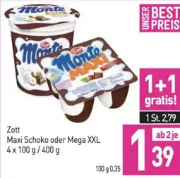 Sutterlüty Zott Maxi Schoko oder Mega XXL Angebot