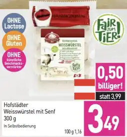 Sutterlüty Hofstädter Weisswürstel mit Senf Angebot