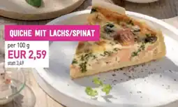 Sutterlüty Quiche mit lachs/spinat Angebot