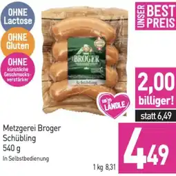Sutterlüty Metzgerei Broger Schübling Angebot