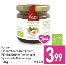 Sutterlüty Furore Bio Himbeere-Kardamom, Pfirsich Grüner Pfeffer oder Spicy Fruits Grüne Feige Angebot