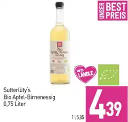 Sutterlüty Sutterlüty's Bio Apfel-Birnenessig Angebot