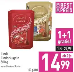 Sutterlüty Lindt Lindorkugeln Angebot