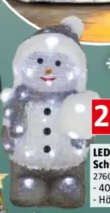 Bauhaus LED-Weihnachtsdekofigur Schneemann Angebot