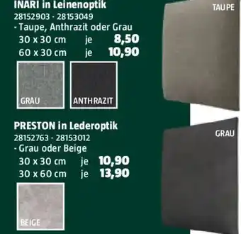 Bauhaus Fllow wandpolster preston Angebot