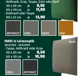 Bauhaus Fllow wandpolster inari Angebot