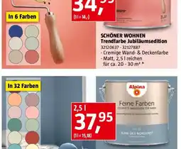 Bauhaus Alpina Wandfarbe Feine Farben Angebot