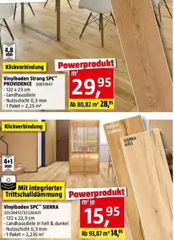 Bauhaus Vinylboden SPC Eiche Sierra Dunkel Angebot