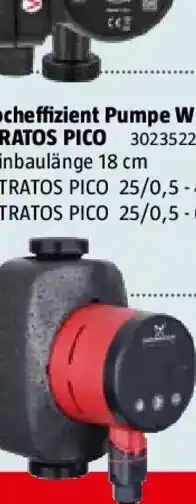 Bauhaus Grundfos Energiesparumwälzpumpe Alpha 2 25-60 Angebot