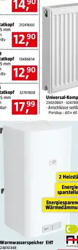 Bauhaus Austria Email Warmwasserspeicher EHT Angebot