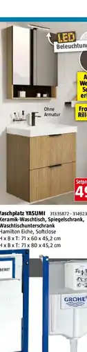 Bauhaus Camargue Badmöbel-Set Yasumi Angebot