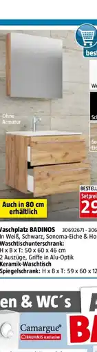 Bauhaus VCM Badinos Badmöbel-Set SPS Angebot