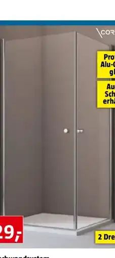 Bauhaus Corniche Eckdusche Light Angebot