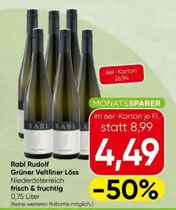 Spar Rabl Rudolf Grüner Veltliner Löss Angebot