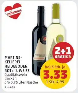 PENNY MARTINS-KELLEREI HEIDEBODEN ROT od. WEISS Angebot