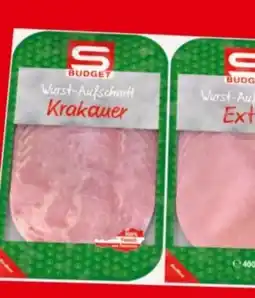Spar S Budget Wurstaufschnitt Angebot