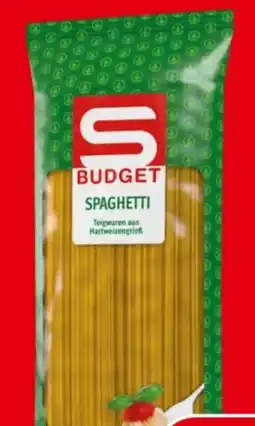 Spar S Budget Teigwaren Angebot