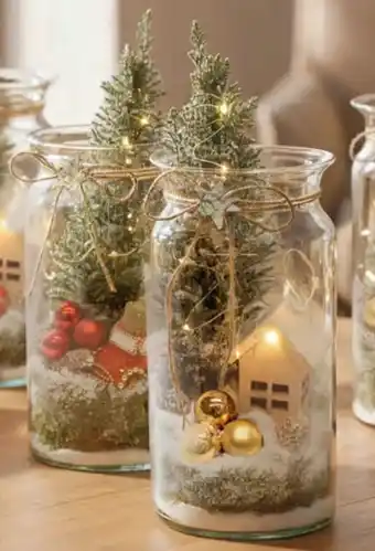 Hofer Glasarrangement Weihnachtszauber Angebot