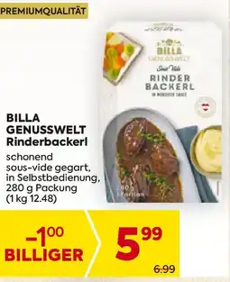 Billa Billa genusswelt rinderbackerl Angebot