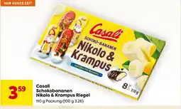 Billa Casali schoko bananen nikolo & krampus riegel Angebot