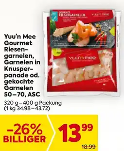 Billa Yuu'n mee gourmet riesen garnelen garnelen in knusper panade od. gekochte Angebot