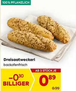 Billa Dreisaatweckerl Angebot