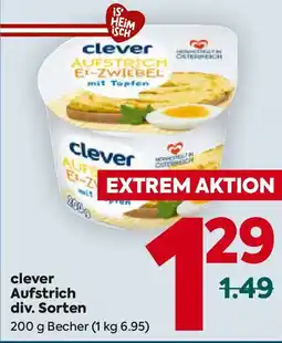 Billa Clever aufstrich Angebot