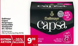 Billa Dallmayr Capsa Nespresso kompatible Alukapseln Angebot