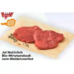 Billa Bio-Minutensteak vom Weidejungrind BILLA Angebot