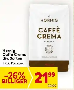 Billa Hornig Caffè Crema Angebot