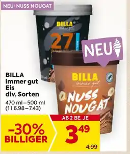 Billa Billa immer gut eis Angebot