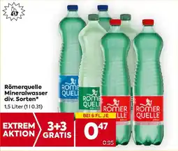 Billa Römerquelle mineralwasser Angebot