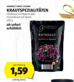 Hofer GOURMET FINEST CUISINE KRAUTSPEZIALITÄTEN Angebot