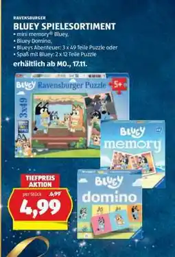 Hofer BLUEY SPIELESORTIMENT Angebot