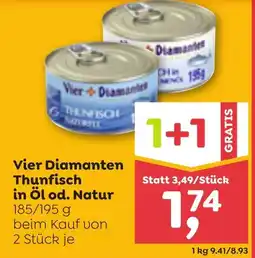 ADEG Vier Diamanten Thunfisch in Öl od. Natur Angebot