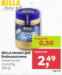 ADEG BILLA immer gut Erdnusscreme Angebot