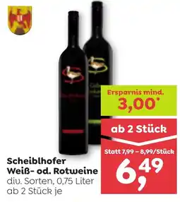 ADEG Scheiblhofer Weiß od. Rotweine Angebot