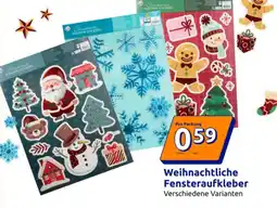 Action Weihnachtliche Fensteraufkleber Angebot