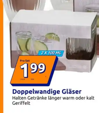 Action Doppelwandige Gläser Angebot
