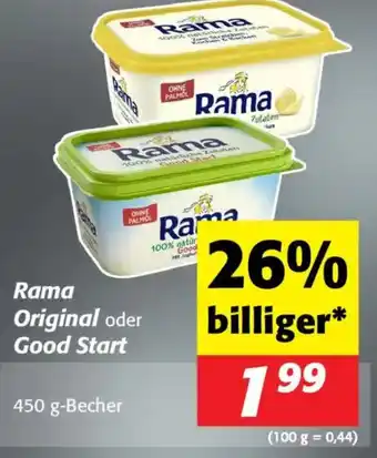 Rama Original oder Good Start