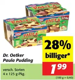 Nah&Frisch Dr. Oetker Paula Pudding Angebot