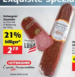 Nah&Frisch Hotwagner Zayataler Angebot