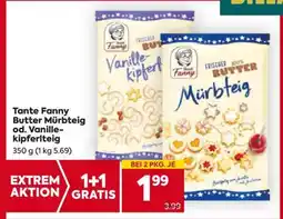 Billa Tante Fanny Butter Mürbteig od. Vanillekipferlteig Angebot