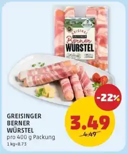 PENNY Greisinger Berner Würstel Angebot