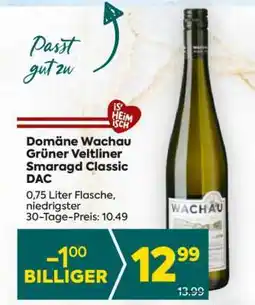 Billa Domäne Wachau Grüner Veltliner Smaragd Classic DAC Angebot