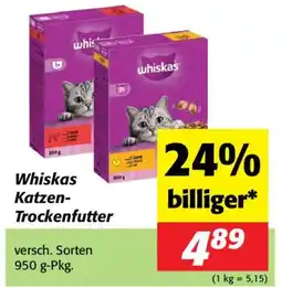 Nah&Frisch Whiskas Katzen Trockenfutter Angebot