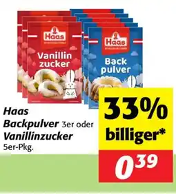 Nah&Frisch Haas Backpulver oder Vanillinzucker Angebot